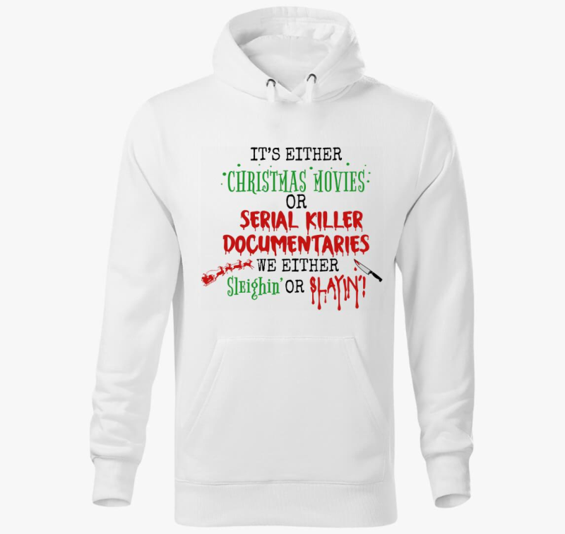 Xmas TV kapucnis pulóver