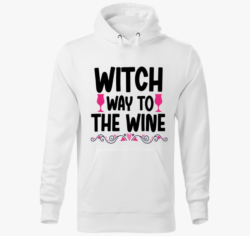 Witch wine kapucnis pulóver