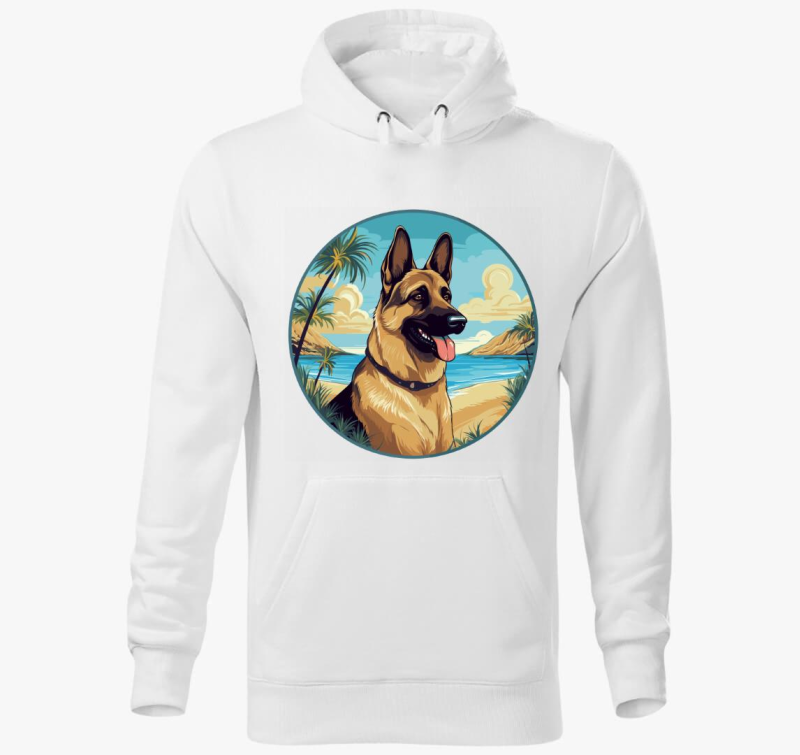 German Sheperd kapucnis pulóver