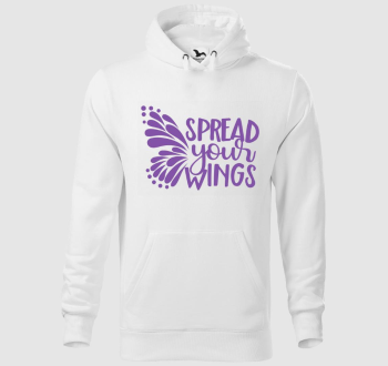 Spread wings lila kapucnis pulóver