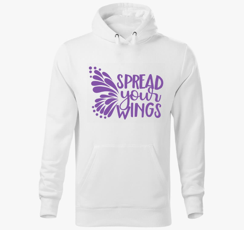 Spread wings lila kapucnis pulóver