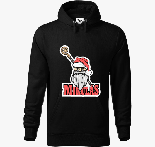 Pálcás Mikulás kapucnis pulóve...