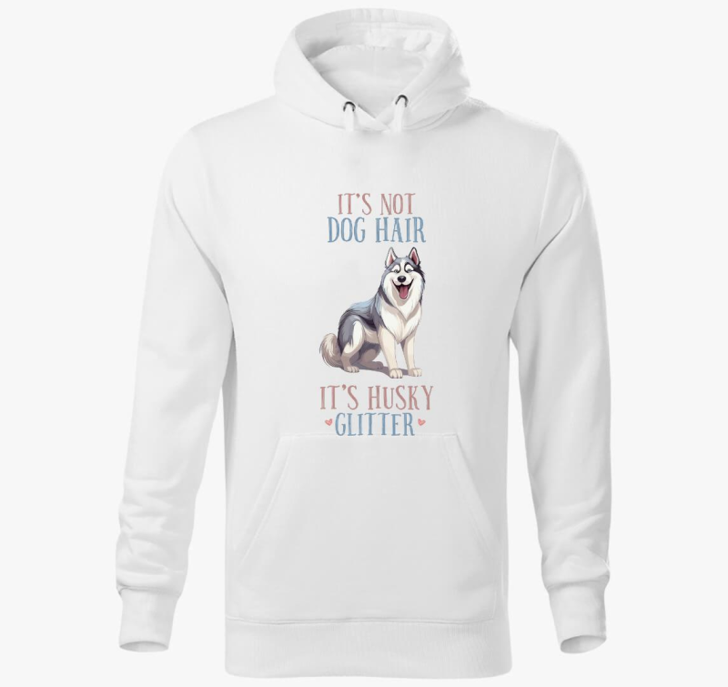 Husky glitter kapucnis pulóver