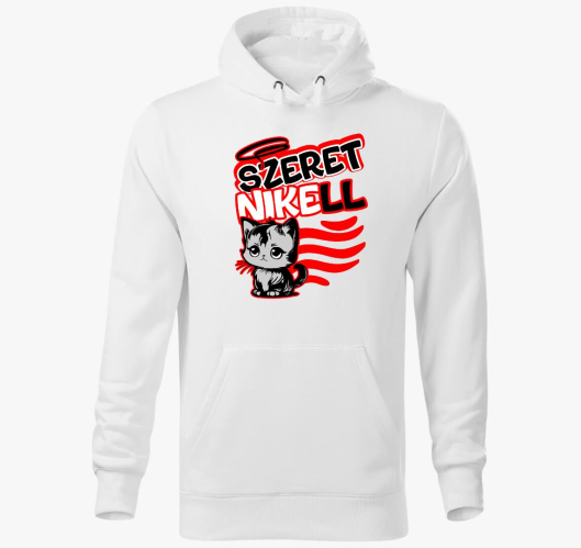 Szeretni kell cicusos kapucnis...