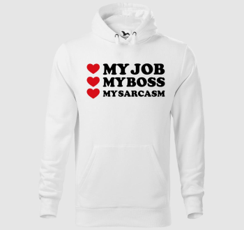 Love job boss kapucnis pulóver