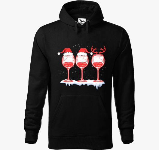 Vörösbor karácsony kapucnis pu...