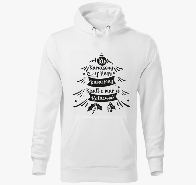 Kis karácsony nagy karácsony kapucnis pulóver