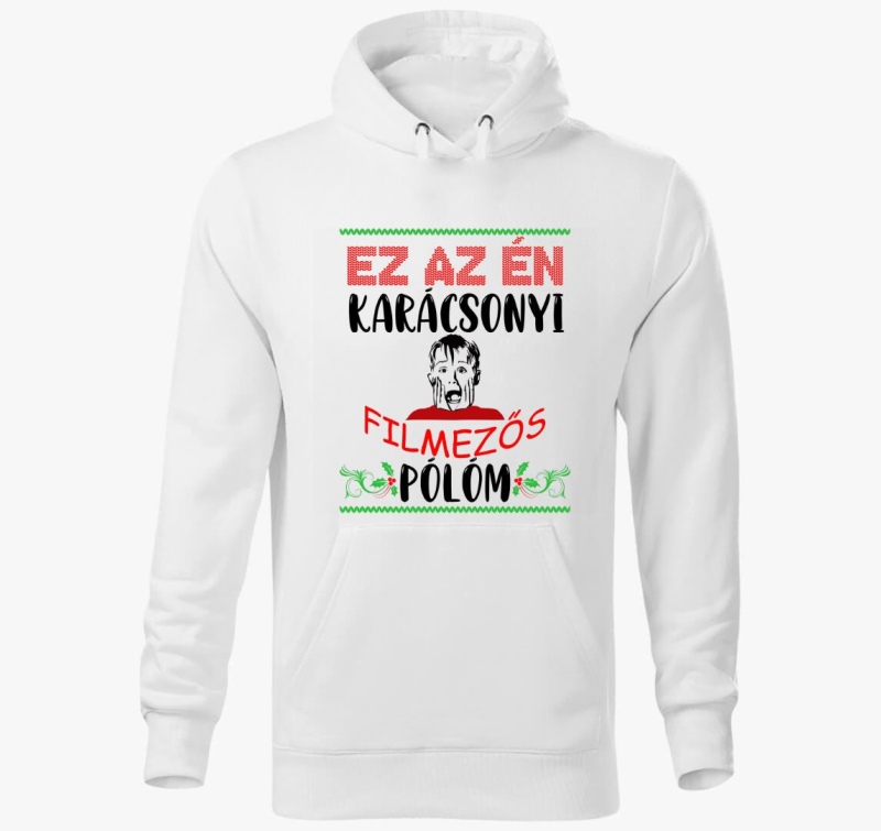 Ez az én karácsonyi filmezős kapucnis pulóverm kapucnis pulóver