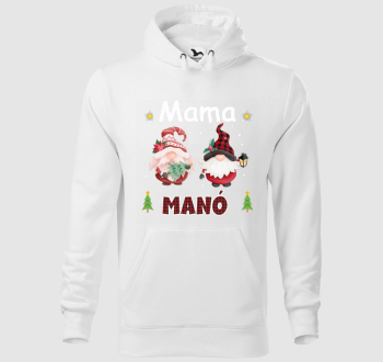 Mama karácsonyi manó kapucnis pulóver
