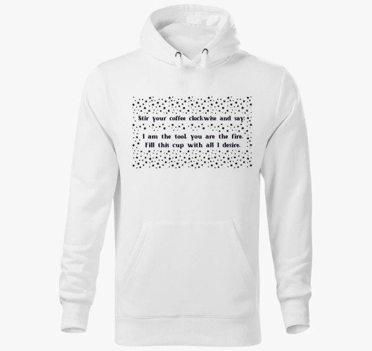 Coffee spell kapucnis pulóver