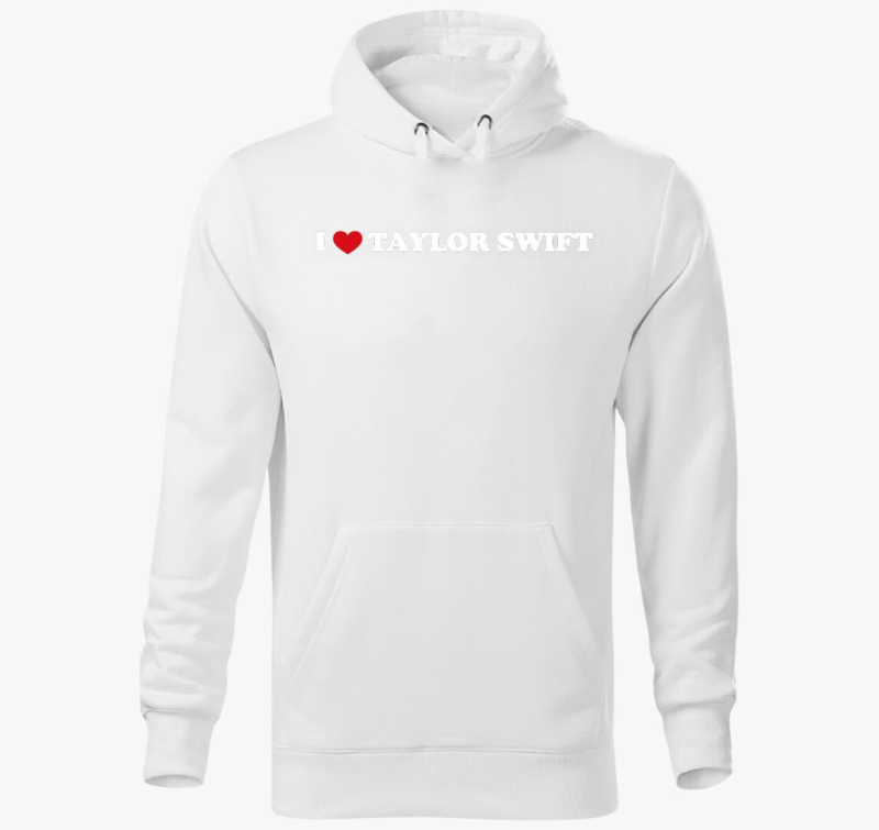 Love TS white kapucnis pulóver