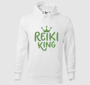 Reiki king zöld kapucnis pulóver