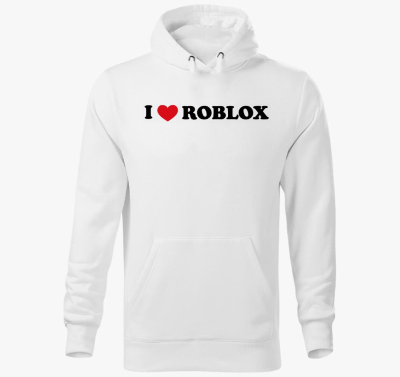 I love Roblox kapucnis pulóver