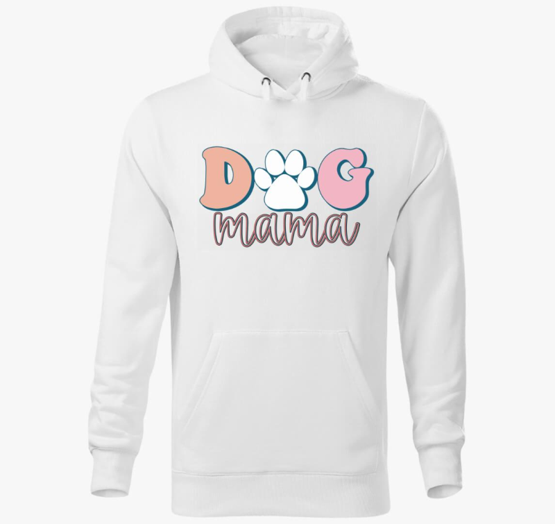 Dog Mama pasztell kapucnis pulóver