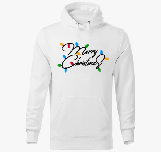 Merry Christmas lights kapucni...