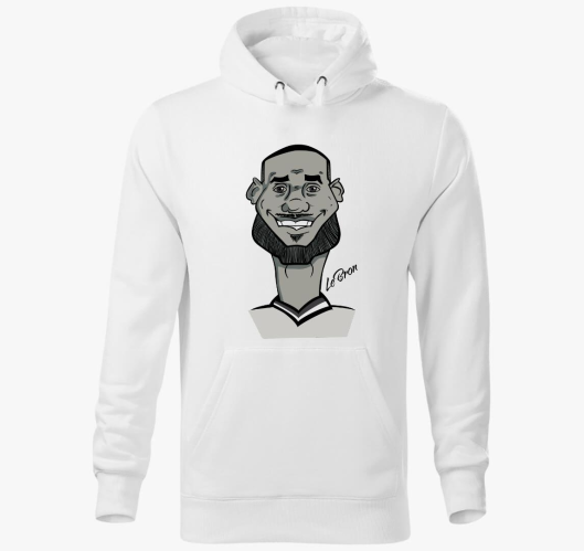 LeBron caricature kapucnis pul...