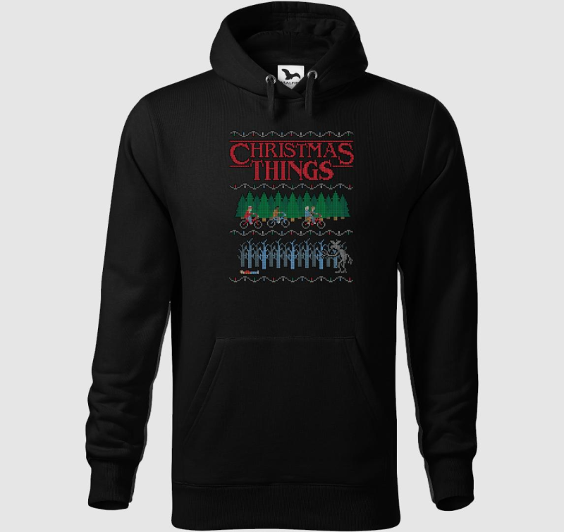 Christmas Things - Stranger Things kapucnis pulóver