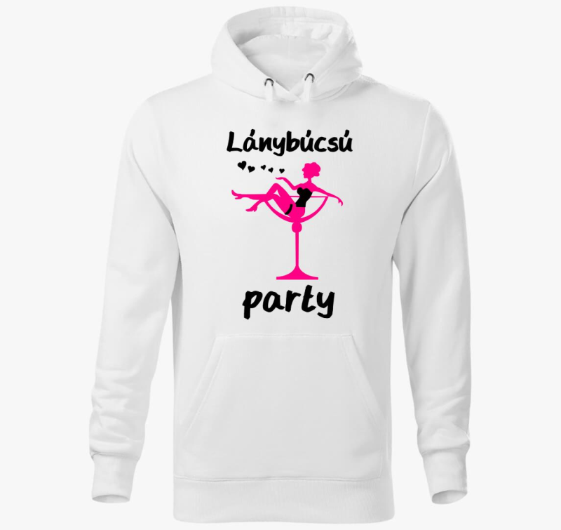Lánybúcsú party kapucnis pulóver