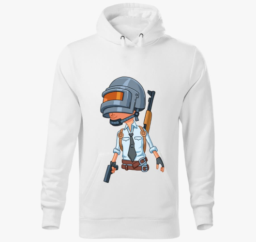 PubG cartoon kapucnis pulóver