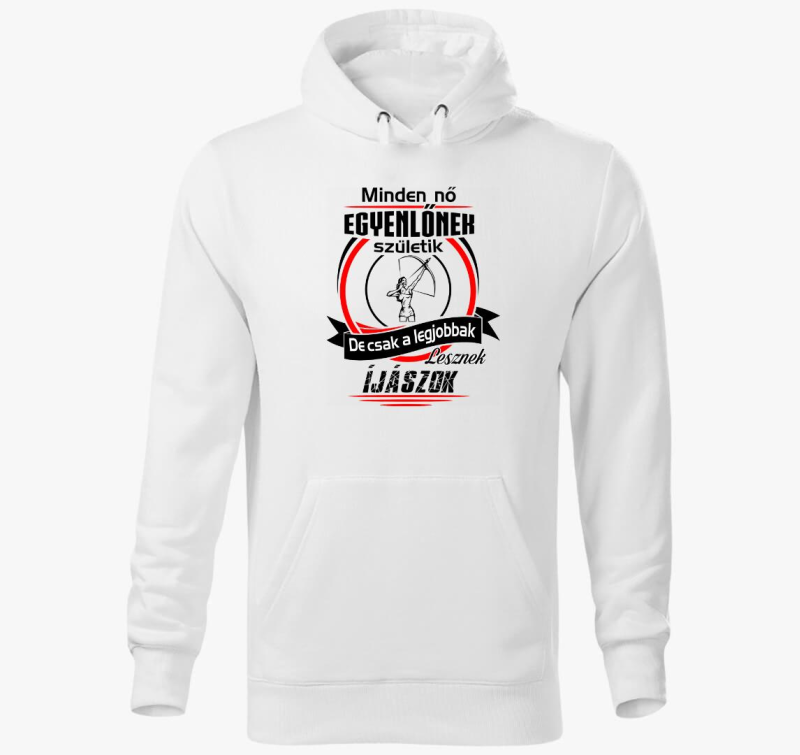 Női íjász kapucnis pulóver 