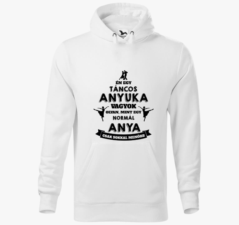 Táncos anyuka kapucnis pulóver