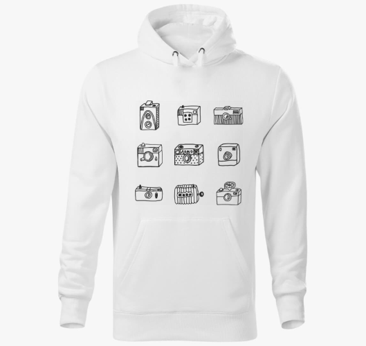 LOMO negatív kapucnis pulóver...