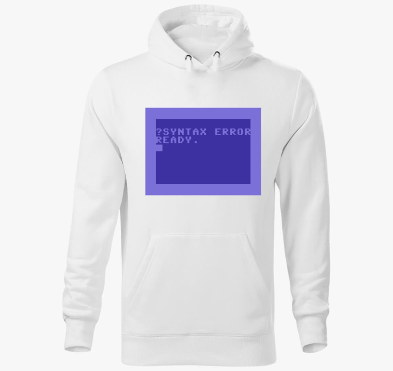 Commodore 64 (C64) kapucnis pulóver - Syntax error