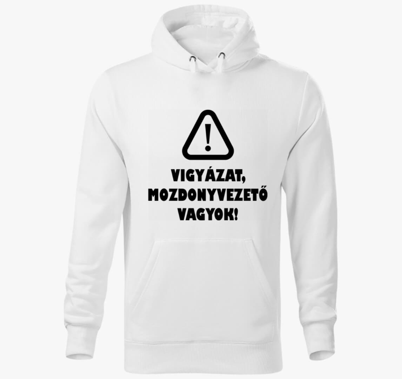 Mozdonyvezető vagyok kapucnis pulóver