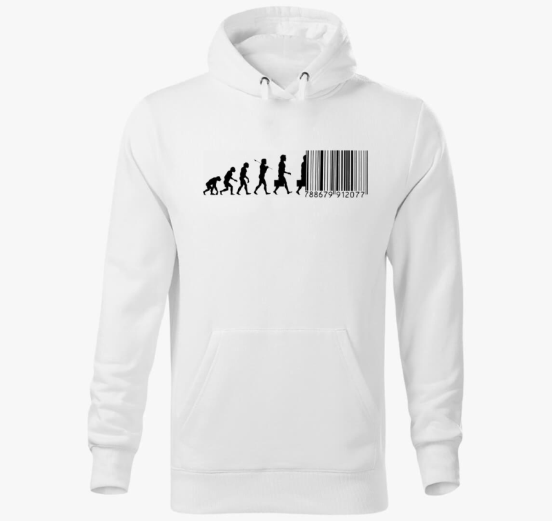Barcode evolúció kapucnis pulóver