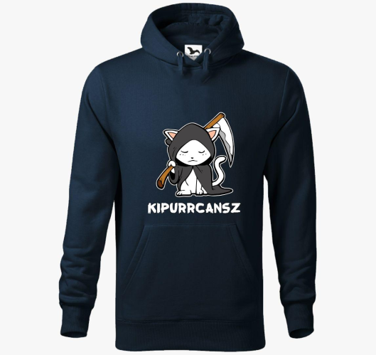 Kaszás macska kapucnis pulóver...