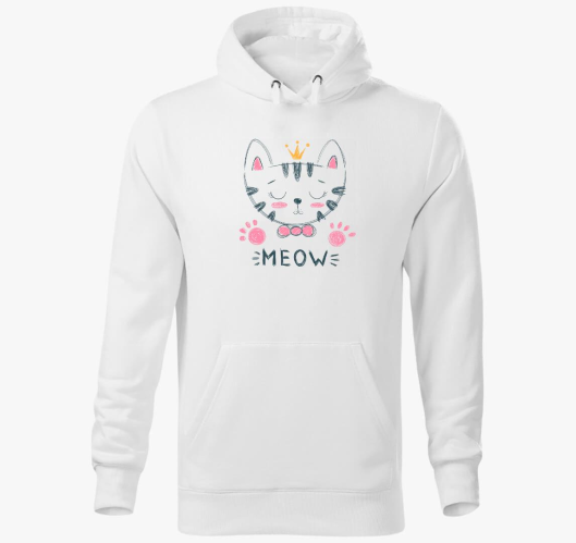 Cicarajz kapucnis pulóver