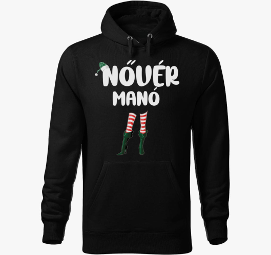 Nővér manós kapucnis pulóver...