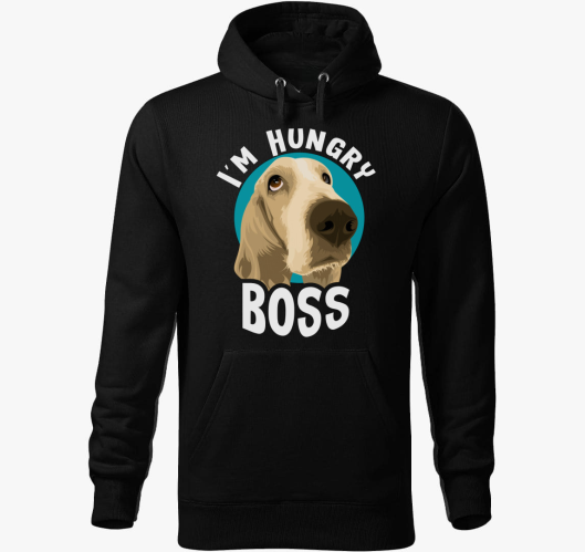 Éhes kutyás kapucnis pulóver...