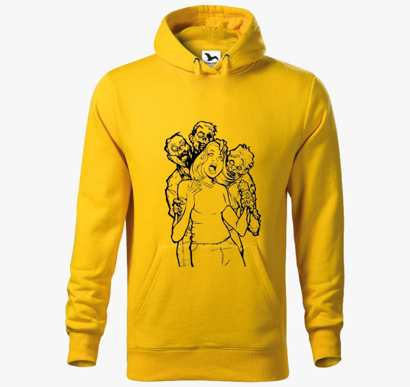 Zombitámadás kapucnis pulóver