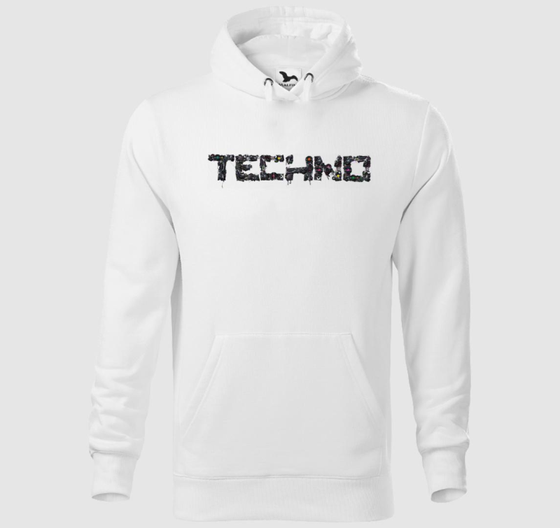 A Techno zene szerelmeseinek kapucnis pulóver