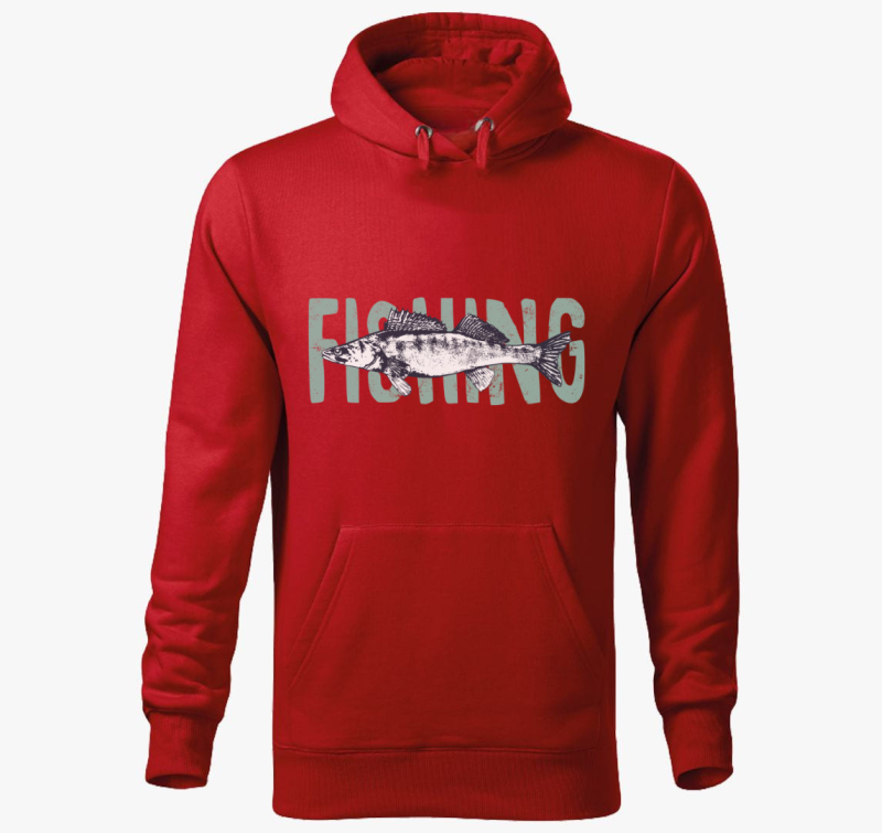 Süllő - Horgászos kapucnis pulóver