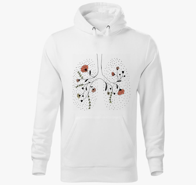 Lélegezz fel! színes kapucnis pulóver