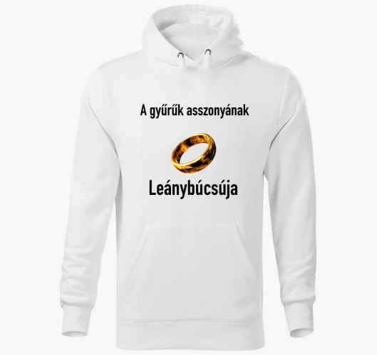 Gyűrűk ura leánybúcsú kapucnis...