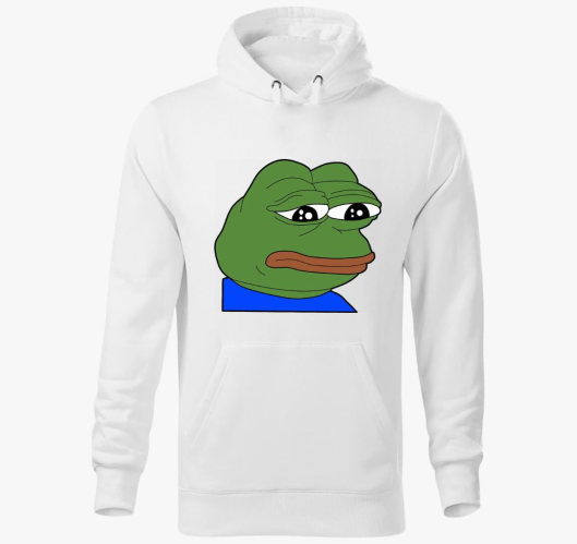 Pepe a Béka kapucnis pulóver