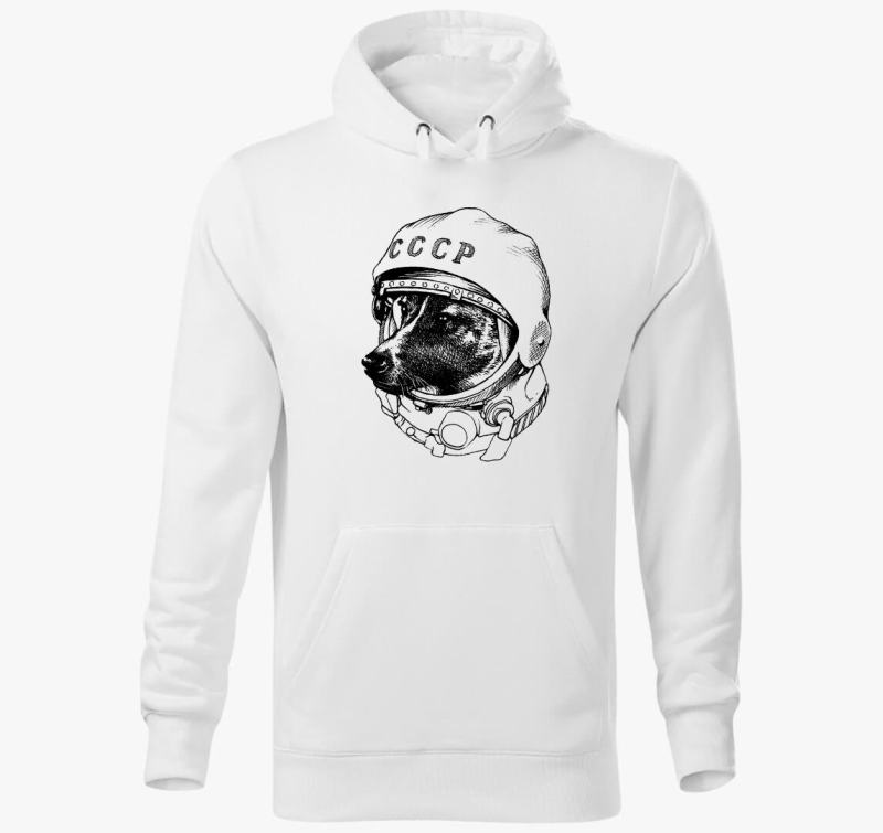 Lajka kutyás kapucnis pulóver