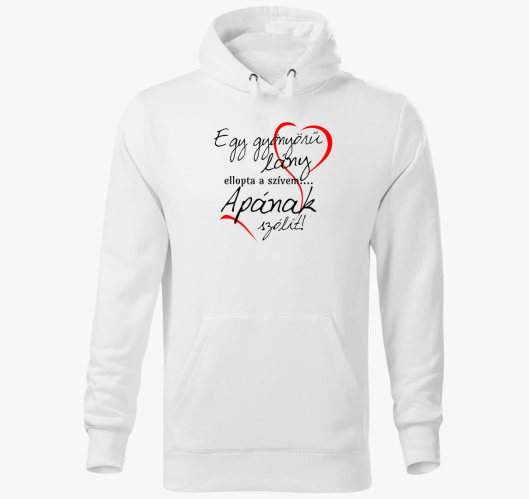 Apa szívét elrabolták kapucnis...