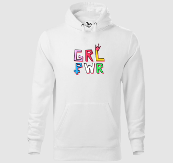 Girl power kapucnis pulóver