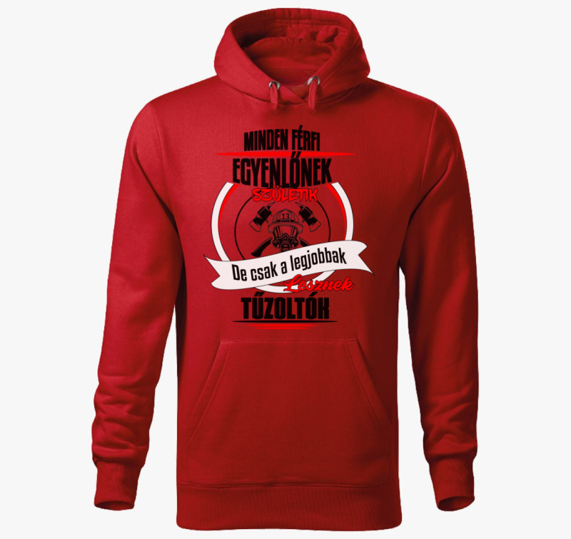 A legjobbak lesznek tűzoltók kapucnis pulóver