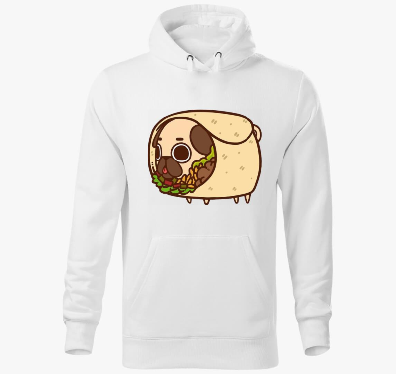Mopsz burrito kapucnis pulóver