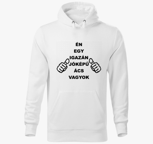 Jóképű ács kapucnis pulóver...