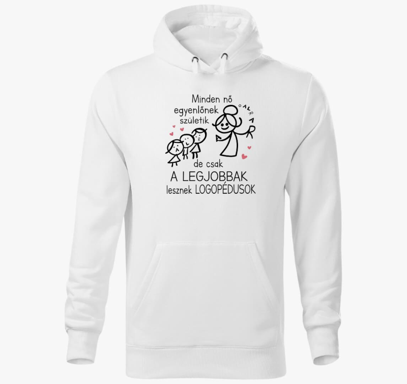 Logopédus kapucnis pulóver hölgyeknek