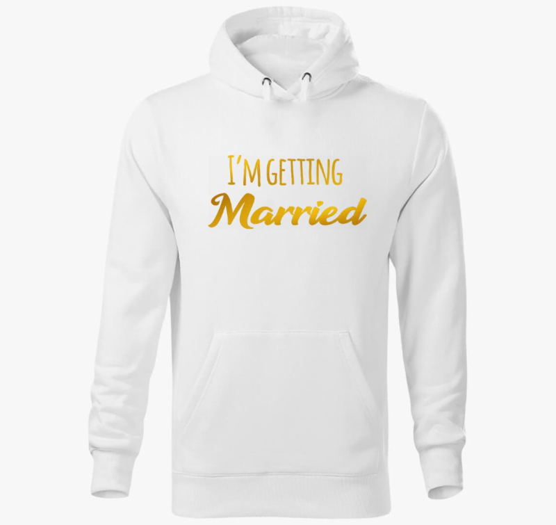 Ivós lánybúcsús kapucnis pulóver a menyasszonynak