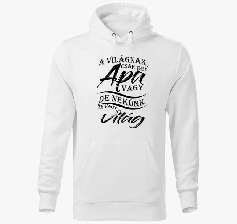 Apa a VILÁG kapucnis pulóver