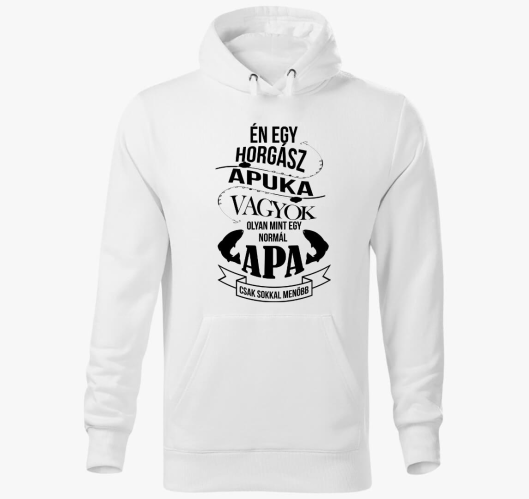 Horgász apuka kapucnis pulóver...