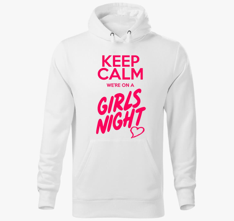 Girls night kapucnis pulóver